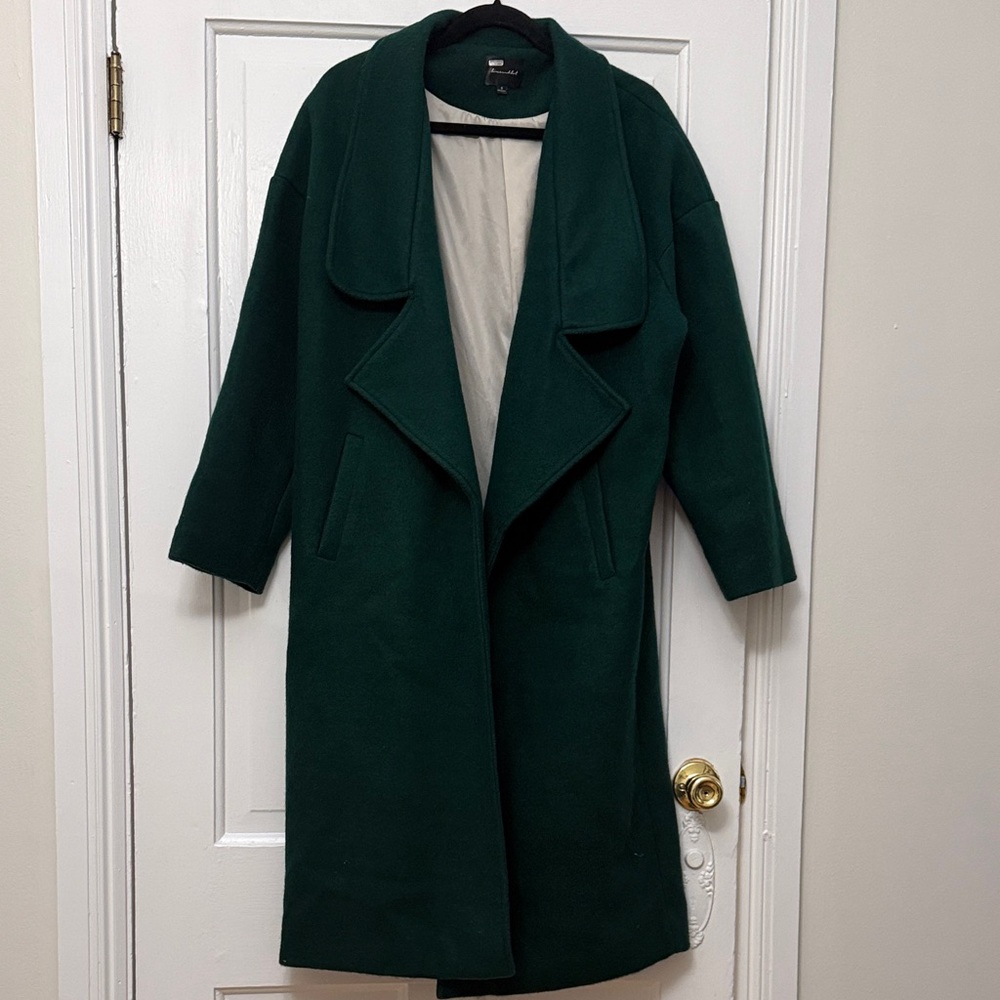 Dark Green Long Overcoat